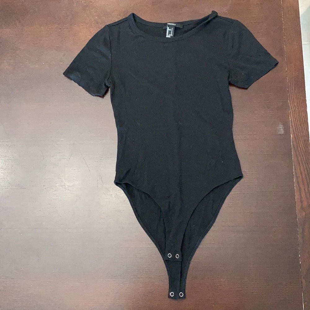 forever 21 black body suit